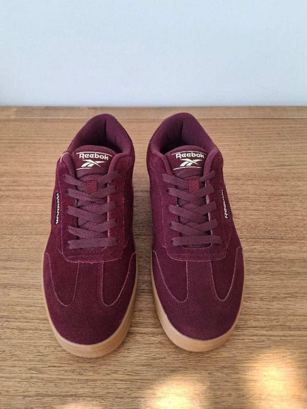 (New) Reebok – Forte Lounger Double Up Suede Sneakers (Black Cherry) – Women 8.5